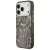 Guess Python Pattern MagSafe -kotelo iPhone 17 Pro:lle, ruskea