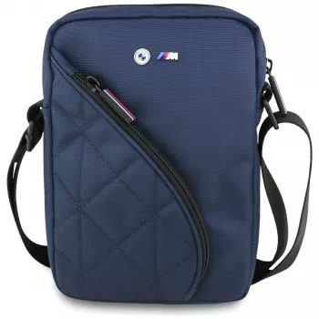 BMW Nylon Pockets & Metal Logo -laukku, Navy Blue