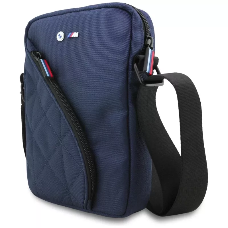 BMW Nylon Pockets & Metal Logo -laukku, Navy Blue