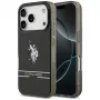 U.S. POLO ASSN. Etui US Polo DH and Bottom Stripe Logo MagSafe iPhone 17 Pro:lle, musta