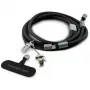 Karl Lagerfeld Ikonik Charm USB-C–USB-C-kaapeli lanyardilla, 1,2 m, musta