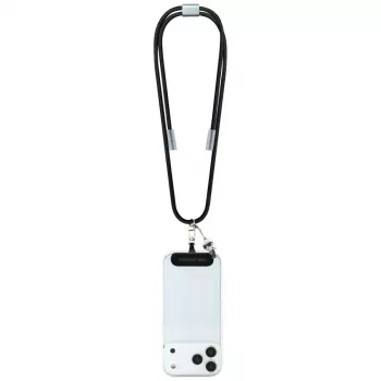 Karl Lagerfeld Ikonik Charm USB-C–USB-C-kaapeli lanyardilla, 1,2 m, musta