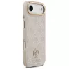 Guess 4G Strass Logo & Big Strap Metal Buttons MagSafe -kotelo iPhone Airille - pinkki