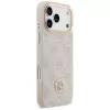 Guess 4G Strass Logo & Big Strap Metal Buttons MagSafe -kotelo Apple iPhone 17 Pro Maxille, pinkki