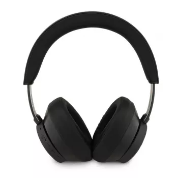 Guess Bluetooth over-ear-kuulokkeet ENC Saffiano Triangle Logo, musta