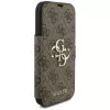 Guess Book 4G Metal Logo -kotelo Apple iPhone 17 Prolle, ruskea