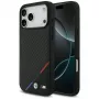 BMW M Carbon Tricolor Line MagSafe -kotelo iPhone 17 Pro Maxille, musta