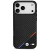 BMW M Carbon Tricolor Line MagSafe -kotelo iPhone 17 Pro Maxille, musta