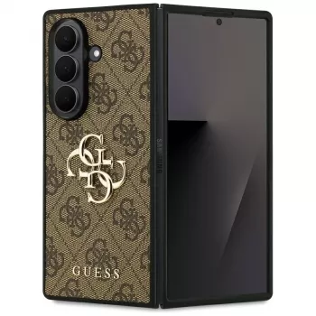 Guess Big 4G Logo Classic -kotelo Samsung Galaxy Z Fold7:lle, ruskea