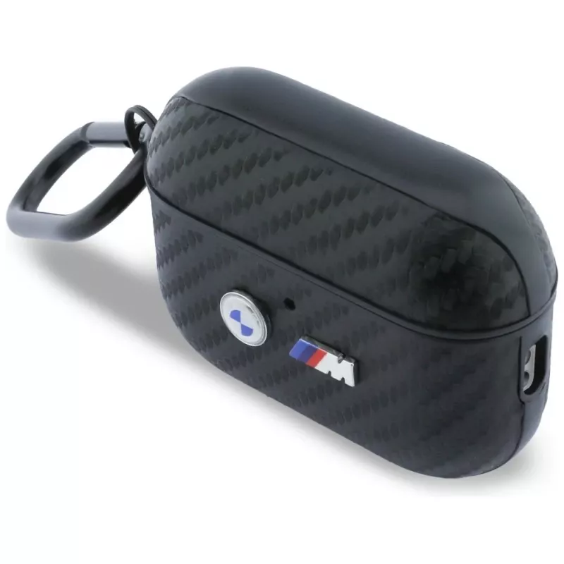 BMW Carbon Metal Logo -suojakotelo Apple AirPods Pro 3:lle, musta