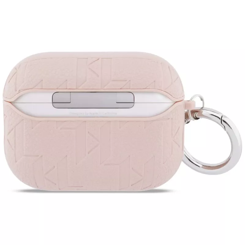 KARL LAGERFELD Monogram Karl Head -kotelo AirPods Pro 3:lle, pinkki