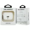 KARL LAGERFELD Silicone Karl Head 3D -kotelo AirPods Pro 3:lle, valkoinen