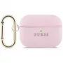 Guess Grained Classic Logo -suojakotelo Apple AirPods Pro 3. sukupolvelle - pinkki