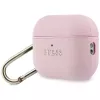 Guess Grained Classic Logo -suojakotelo Apple AirPods Pro 3. sukupolvelle - pinkki