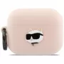 Karl Lagerfeld silikoni Choupette Head 3D -kotelo AirPods Pro 3, roosa