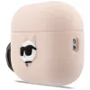 Karl Lagerfeld silikoni Choupette Head 3D -kotelo AirPods Pro 3, roosa