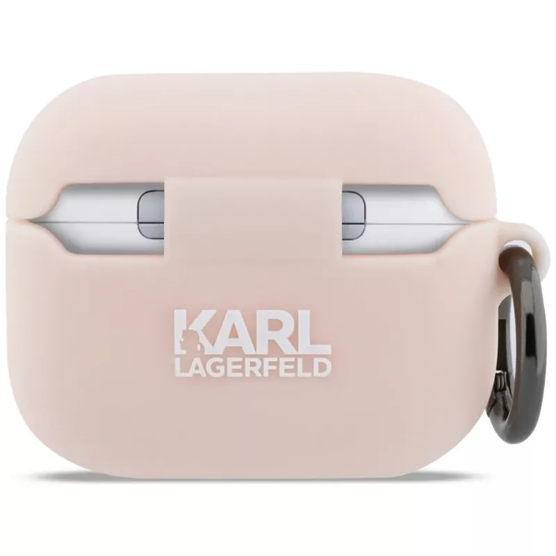 Karl Lagerfeld silikoni Choupette Head 3D -kotelo AirPods Pro 3, roosa