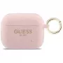 Guess silikoni Glitter Ring -kotelo AirPods Pro 3, roosa