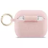 Guess silikoni Glitter Ring -kotelo AirPods Pro 3, roosa