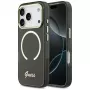 Guess IML Script Metal MagSafe -kotelo iPhone 17 Pro:lle, musta