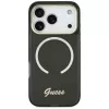 Guess IML Script Metal MagSafe -kotelo iPhone 17 Pro Max:lle, musta