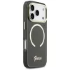 Guess IML Script Metal MagSafe -kotelo iPhone 17 Pro Max:lle, musta