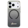 Guess IML Gradient Script Metal MagSafe -kotelo Apple iPhone 17 Pro Max:lle, musta