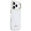 Guess IML Gradient Script Metal MagSafe -kotelo Apple iPhone 17 Pro:lle, valkoinen
