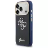 Guess IML 4G Script Metal -kotelo Apple iPhone 17 Pro Max:lle - sininen