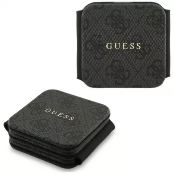 Guess 4G Wireless Charger - MagSafe 3-in-1 induktiolatausteline iPhonelle, AirPodsille ja Apple Watchille 15W (musta)