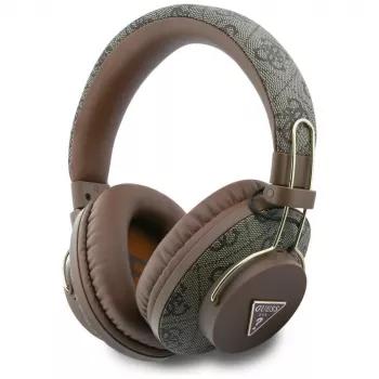 Guess Triangle Logo -Bluetooth-korvakuulokkeet ENC:llä, ruskea
