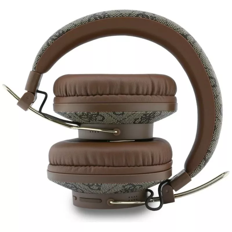 Guess Triangle Logo -Bluetooth-korvakuulokkeet ENC:llä, ruskea