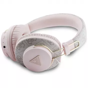 Guess Triangle Logo -Bluetooth-korvakuulokkeet ENC:llä, pinkki