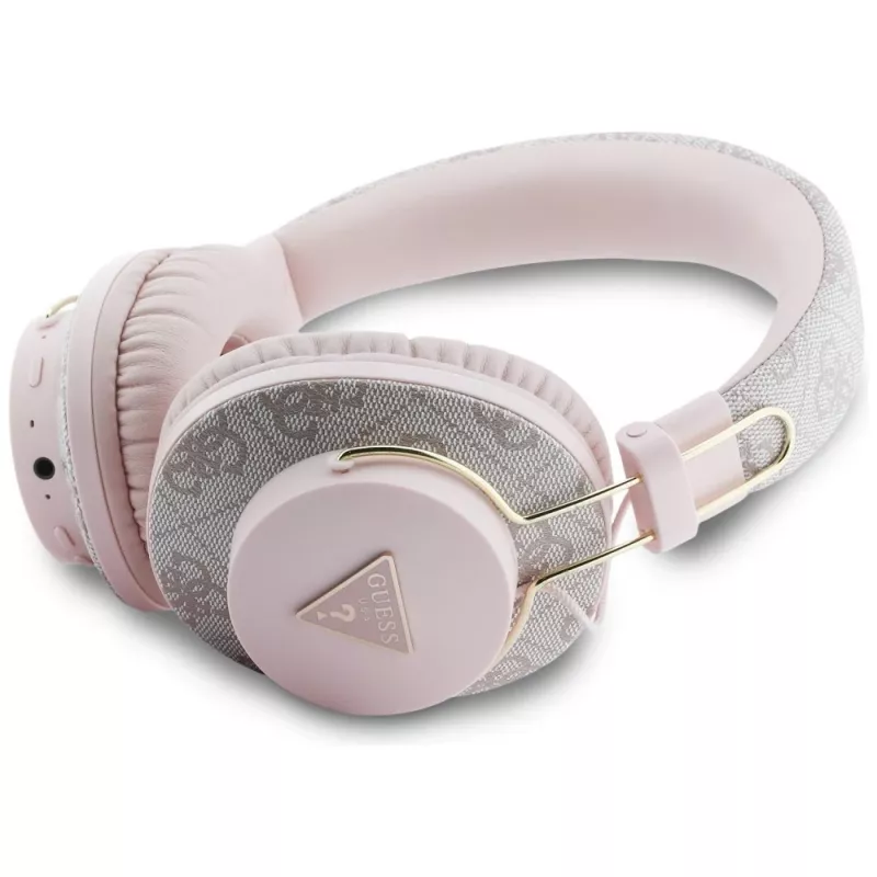 Guess Triangle Logo -Bluetooth-korvakuulokkeet ENC:llä, pinkki