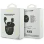 Guess Gold Line Triangle -nappikuulokkeet TWS Bluetooth latauskotelolla (musta)