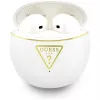 Guess Gold Line Triangle -Bluetooth-kuulokkeet TWS latauskotelolla (valkoinen)