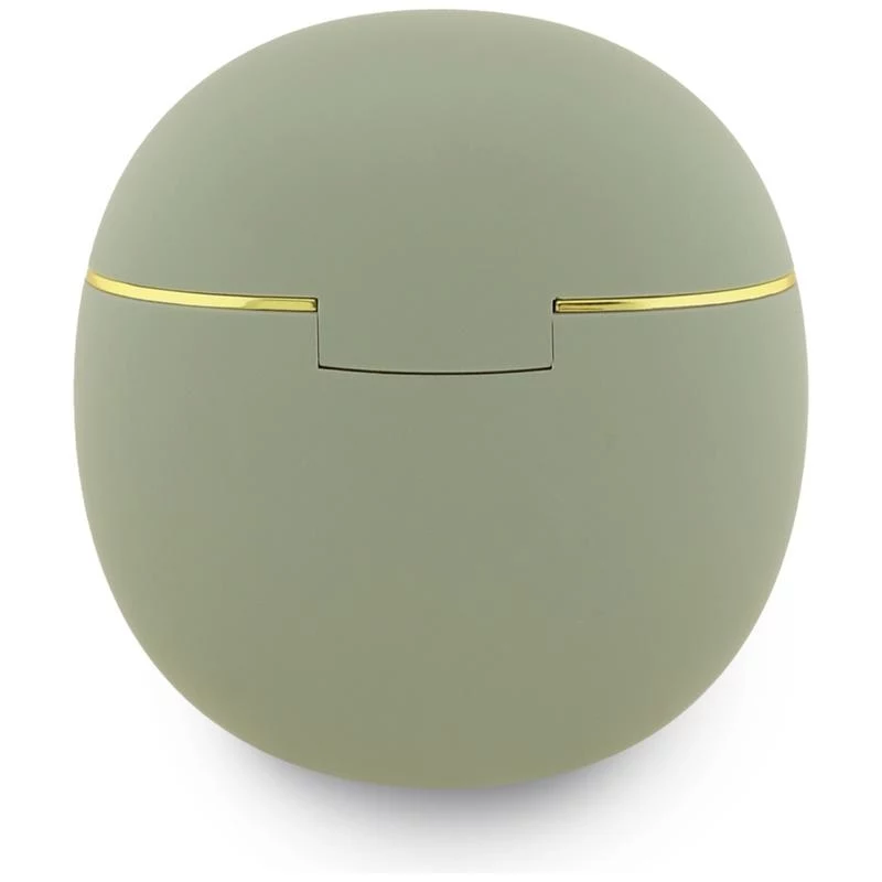 Guess Gold Line Triangle -nappikuulokkeet TWS Bluetooth latauskotelolla (khaki)