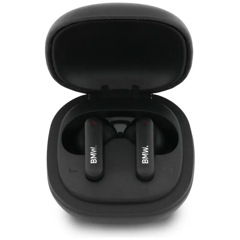 BMW LeatherMetal Logo -nappikuulokkeet ENC TWS Bluetooth 5.3, musta