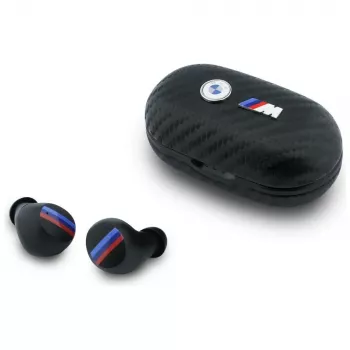 BMW Bluetooth-nappikuulokkeet Carbon Metal Logo ENC, musta