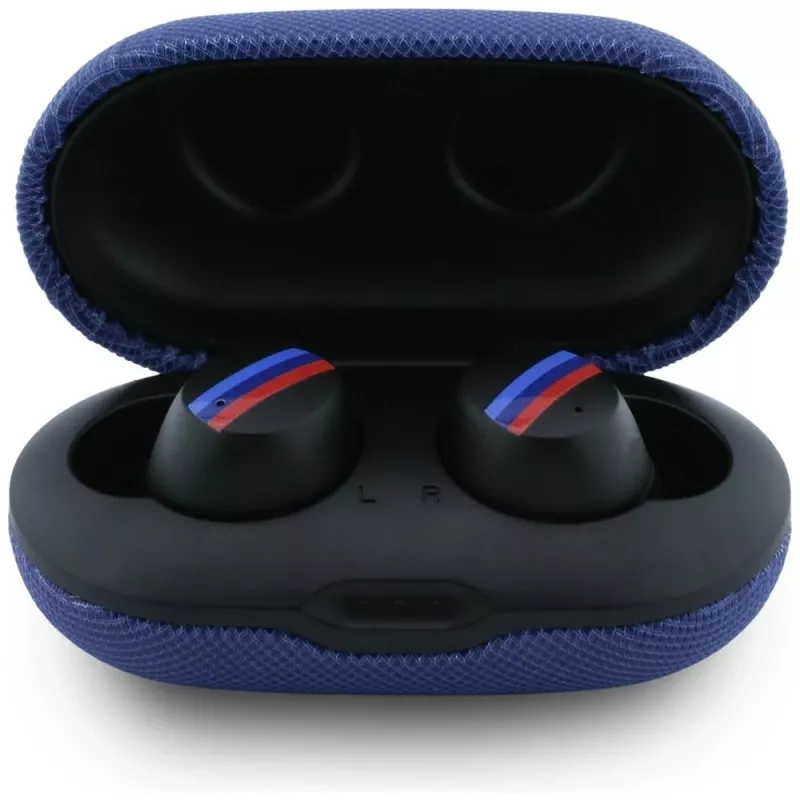 BMW M Metal Logo -nappikuulokkeet TWS Bluetooth 5.3 ENC:llä, sininen