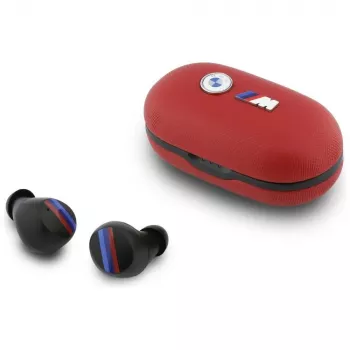 BMW M Metal Logo -nappikuulokkeet TWS Bluetooth ENC:llä, punainen