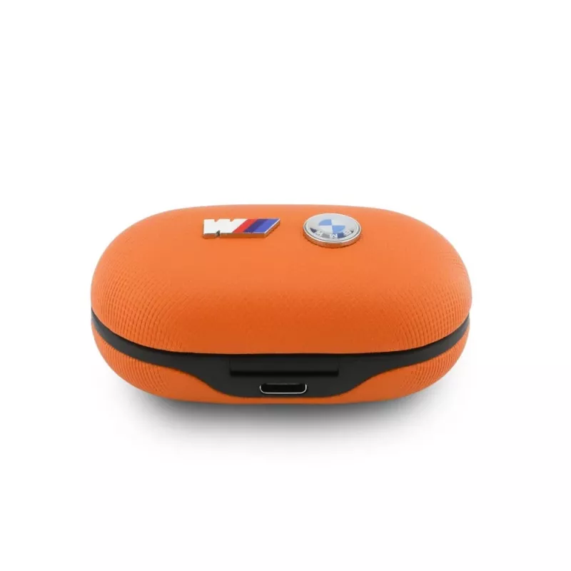 BMW M Metal Logo -nappikuulokkeet TWS Bluetooth 5.3 ENC:llä - oranssi