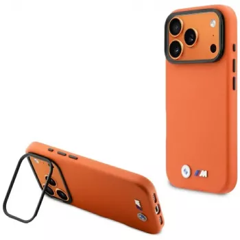 BMW M Metal Logo -MagSafe-kuori iPhonelle 17 Pro, oranssi