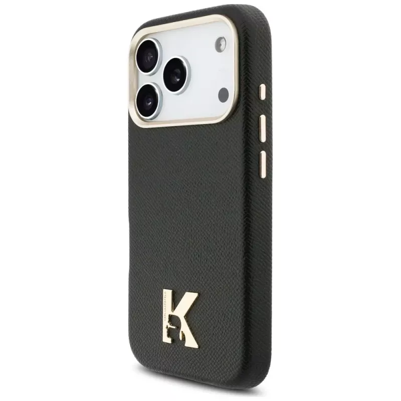 Karl Lagerfeld Karl Head Logo -MagSafe-kuori Apple iPhonelle 17 Pro, musta