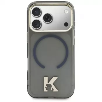 Karl Lagerfeld IML K Head Logo -MagSafe-kuori iPhonelle 17, musta