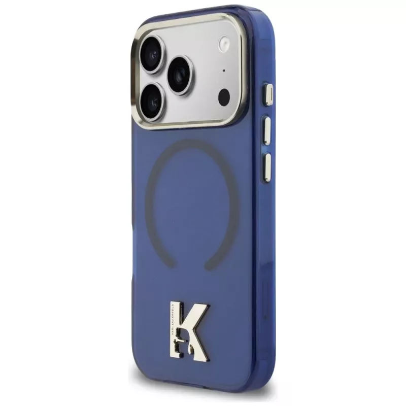 KARL LAGERFELD IML K Head Logo -MagSafe-kuori Apple iPhonelle 17 Pro - sininen