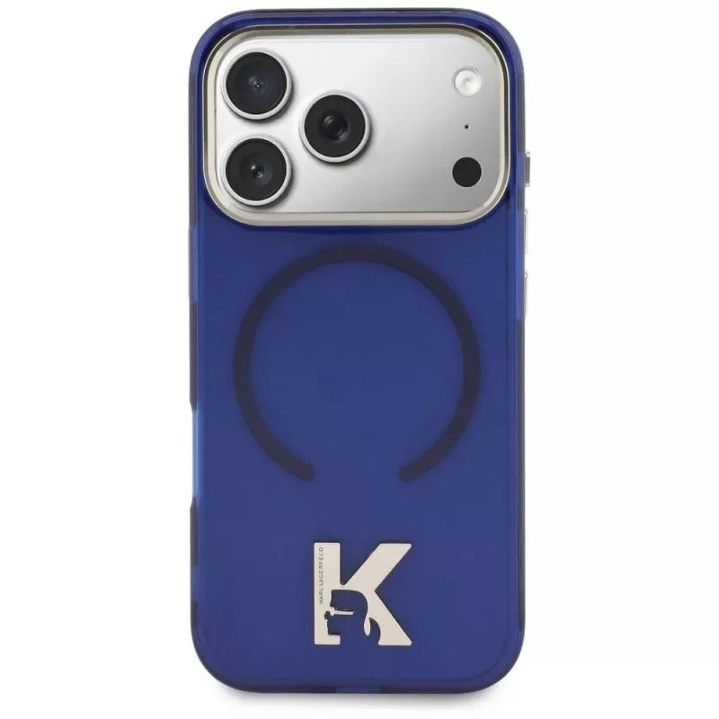 KARL LAGERFELD IML K Head Logo -MagSafe-kuori Apple iPhonelle 17 Pro - sininen