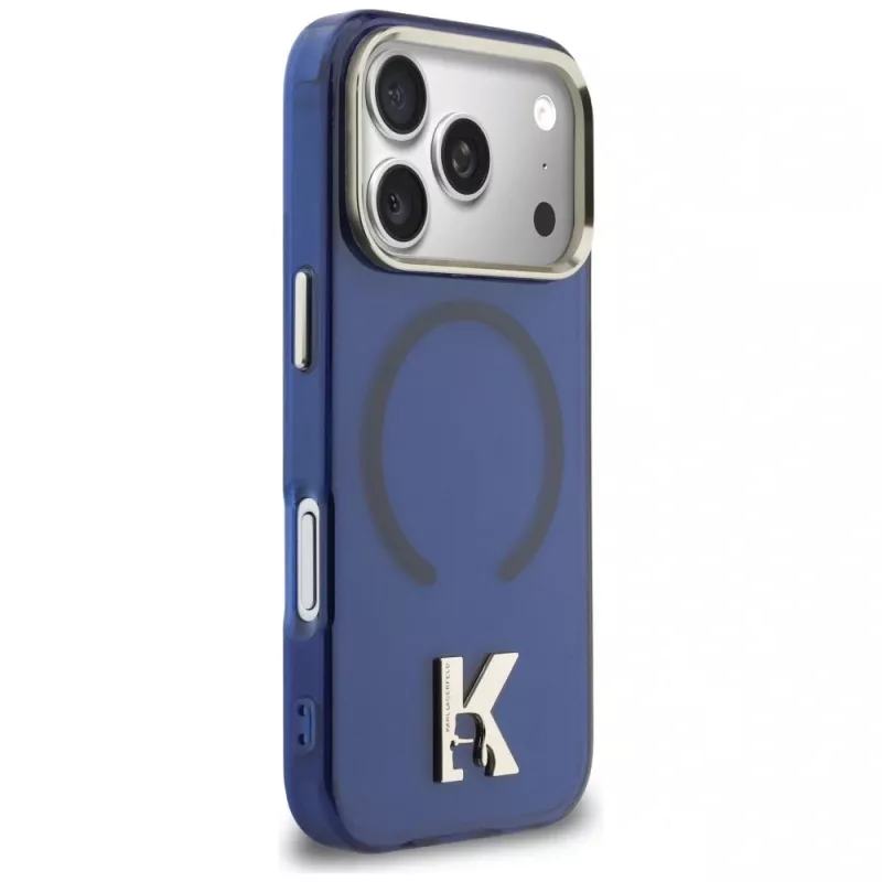 KARL LAGERFELD IML K Head Logo -MagSafe-kuori Apple iPhonelle 17 Pro - sininen