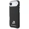 Karl Lagerfeld Karl & Choupette Head Pins Saffiano MagSafe -suojakuori iPhone Air, musta
