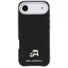 Karl Lagerfeld Karl & Choupette Head Pins Saffiano MagSafe -suojakuori iPhone Air, musta